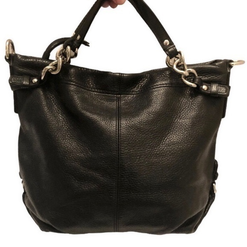 Coach vintage y2k 41412 Brooke black leather zipper handbag bag purse